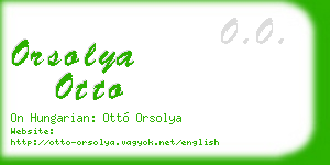 orsolya otto business card